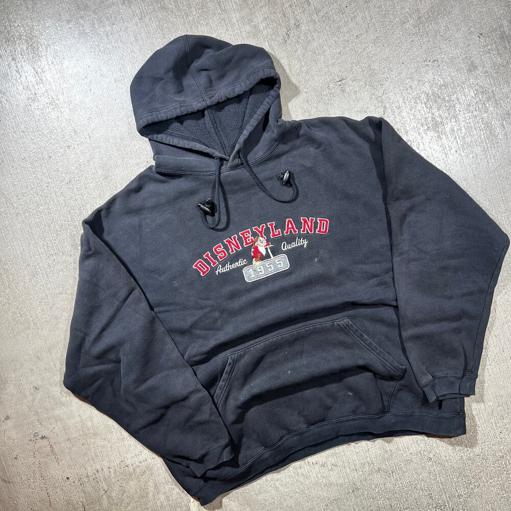 Disneyland Resort Grumpy 1955 Hoodie Large Navy Pullover